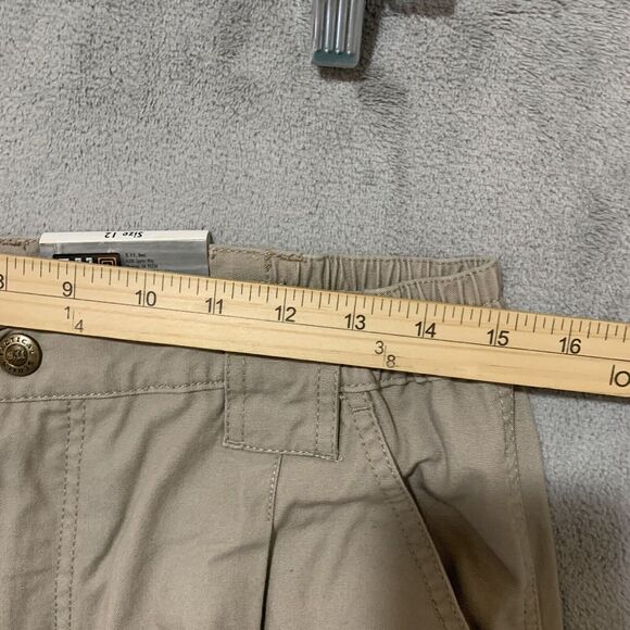 NWT 5.11 511 Tactical Series Womens Pants Sz 12 Tan Beige KHAKI Cargo Unhemmed - Picture 6 of 10
